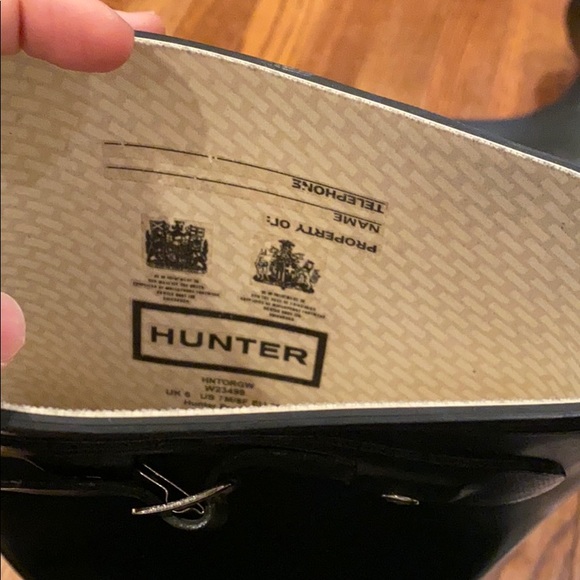 Hunter Classic Tall Rain Boot Black 7 - Picture 5 of 6